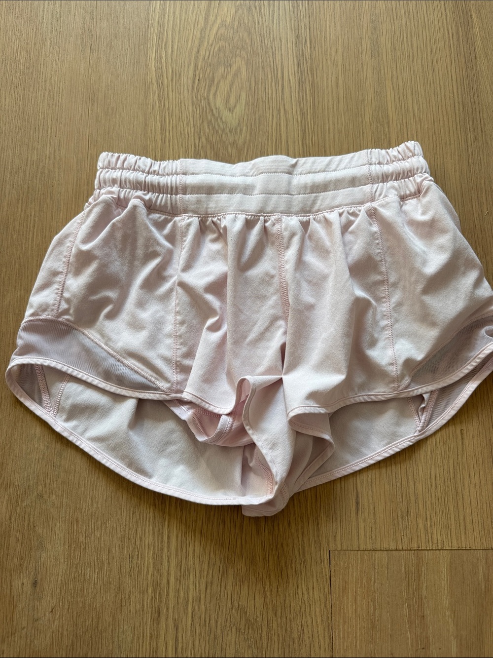 Lulu Lightweight Pink Athletic Shorts